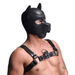 Spike Neoprene Puppy Hood - Black - Image 4