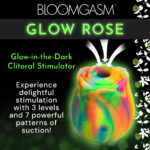 Glow Rose Glow-in-the-Dark Rose Clit Stimulator - Rainbow - Image 5