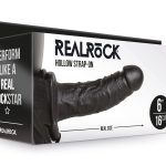 Hollow Strap-on Without Balls 6 Inch - Black