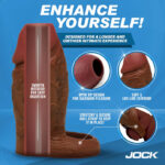 Jock Silicone Penis Extension Sleeve - Dark - Image 3