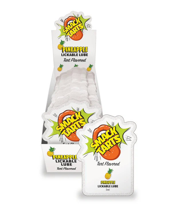 mfucpVCh Smack Tarts Lube 3ml Pouch Display 36pc - Sour Pineapple - Image 1