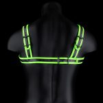 Bonded Leather Buckle Harness - Large/xlarge - Glow in the Dark - Image 3