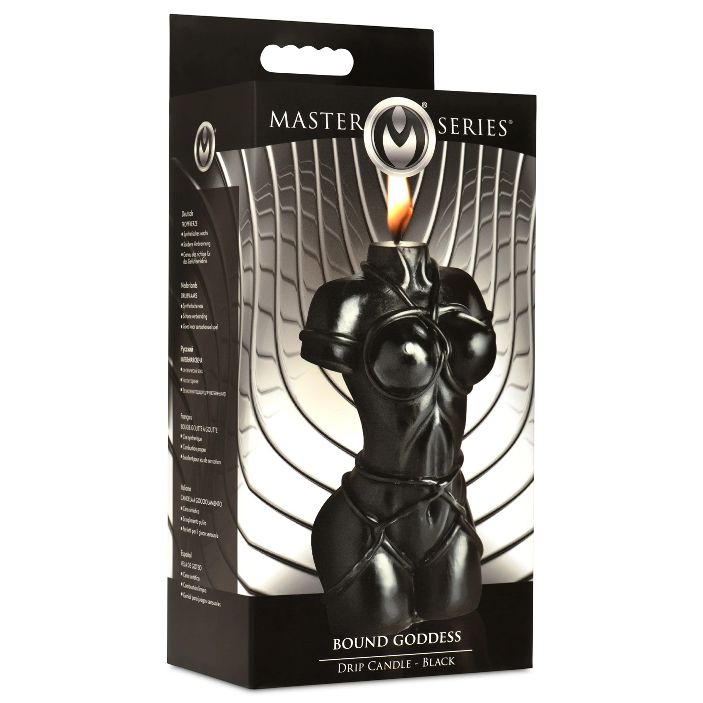 mxHGO5ULzawaPZTOTabjQa0HYCLswMC5 Bound Goddess Drip Candle - Black - Image 1