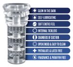 Rize - Luz - Glow in the Dark Self- Lubricating Stroker - Clear - Image 7