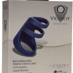 Viceroy Rechargeable Triple Cock Cage - Blue
