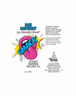 Smack Lickable Massage Oil, 3ml Pouch Display 36pc - Blue Raspberry - Image 2