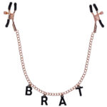 Brat Charmed Nipple Clamps - Rose Gold - Image 4