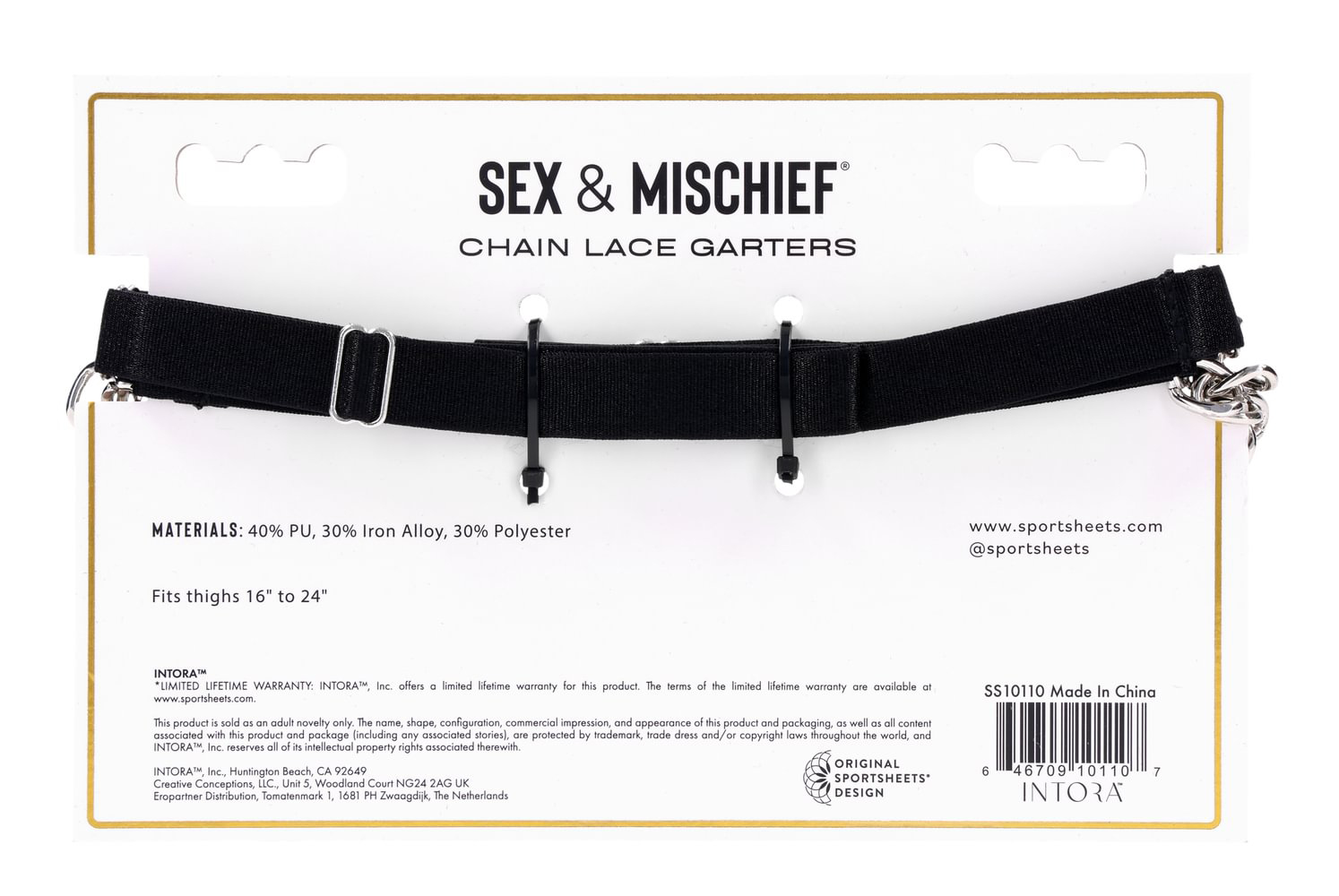 nz8Cyfzx Chain Lace Garters - Image 1