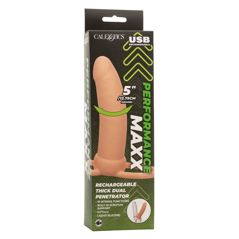 oEAQ5pD6cOmlmswu0IIVbipLKQXP87x8 Performance Maxx Rechargeable Thick Dual Penetrator - Ivory - Image 1