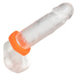 Alpha Liquid Silicone Prolong Sexagon Ring - Orange - Image 5