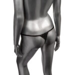Radiance Plus Size Crotchless Thong - Black - Image 4