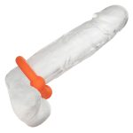 Alpha Liquid Silicone Dual Ball Ring - Orange Orange - Image 8