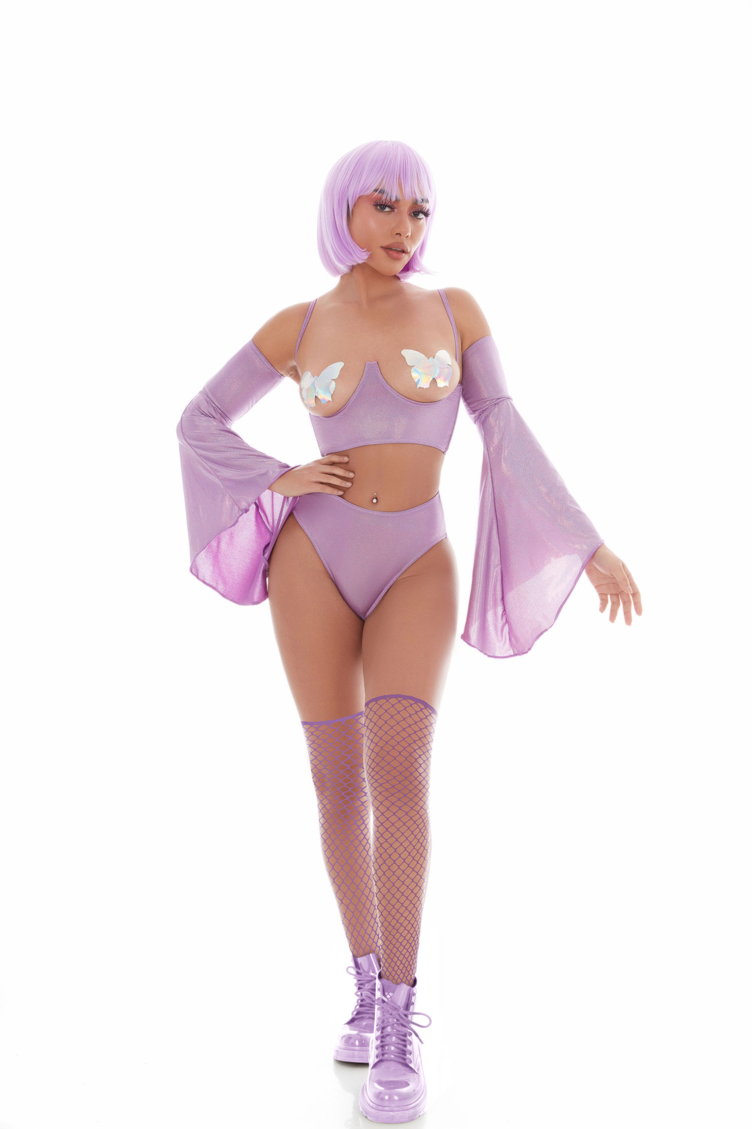 oo6aMxHyNeTDZF2Xol3zizMSlTZd0JmD Holo Hun 5pc Set - Small/medium - Purple - Image 1