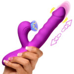 Thrust Wave Thrusting and Sucking Rabbit Vibrator - Purple - Image 7