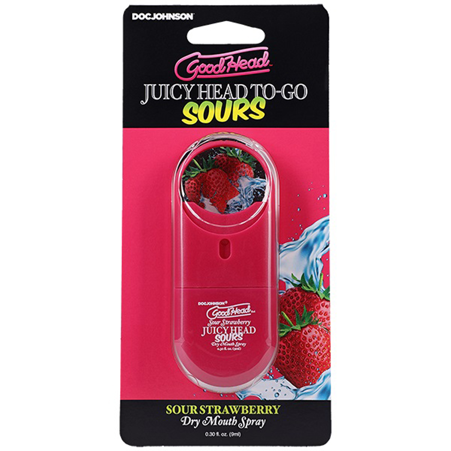 ovIPmPASVUdZv28PRASmBpqJdtgzPhVl Goodhead Juicyhead Dry Mouth Spray to Go - Sour Strawberry .30 Oz - Image 1
