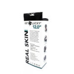 Real Skin 12” Dual Layer Dildo - Dark Brown