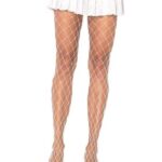 Xena Spandex Diamond Tights - One Size - White