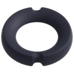 Merci - the Paradox - Silicone Covered Metal Cock Ring - 50mm - Black - Image 2