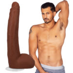 Signature Cocks - Alex Jones 11 Inch Cock With Removable Vac-U-Lock Suction Cup - Caramel - Image 8