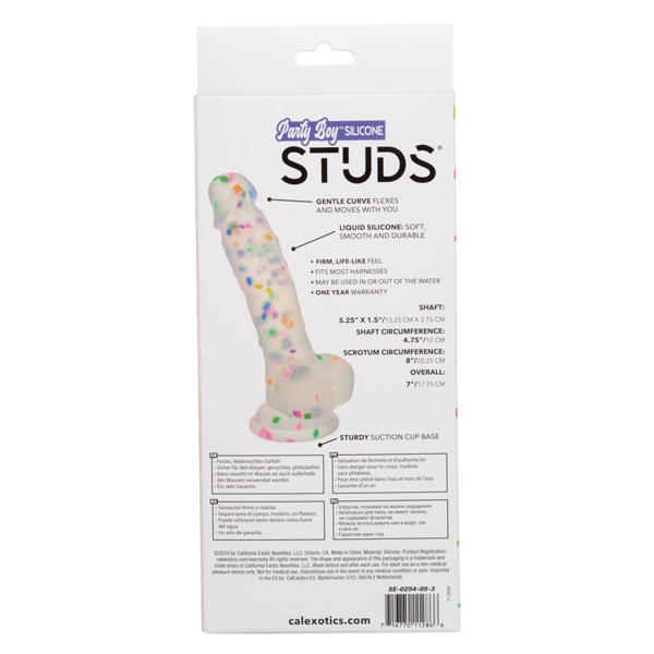 pJfD8KUR Party Boy Silicone Studs 5.25"/13.25 Cm - Image 1