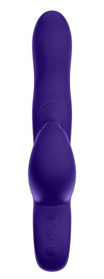 Klio Triple Action Thumping Rabbit Vibrator - Dark Purple - Image 4