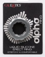 Alpha Liquid Silicone Erect Ring - Gray - Image 2