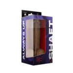 Shaft - Model a 8.5 Inch Liquid Silicone Dong With Balls - Oak