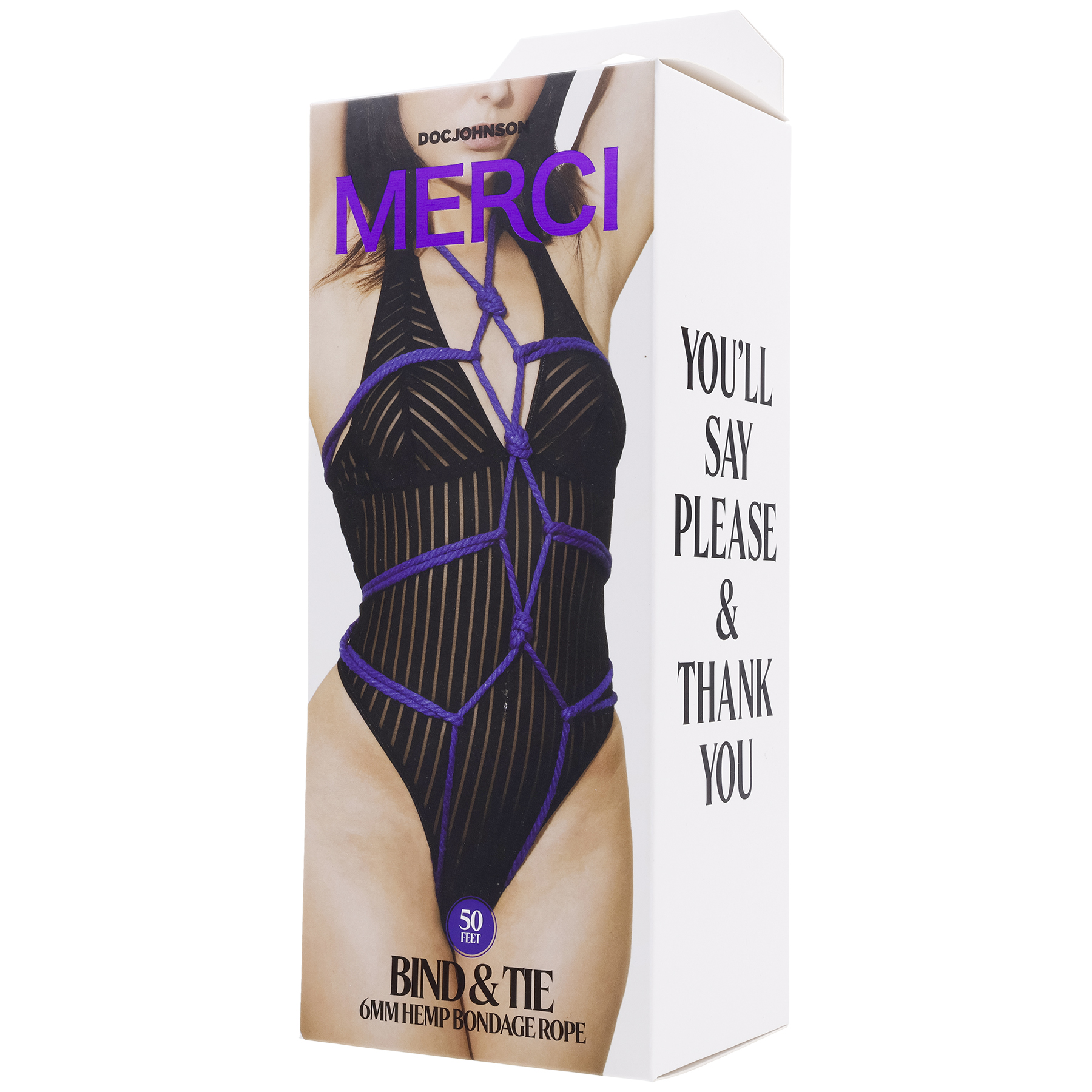 qD7s1n0KZvSNbIDrCzeDxlsVBudFqAE5 Merci - Bind and Tie - 6mm Hemp Bondage Rope - 50 Feet - Violet - Image 1