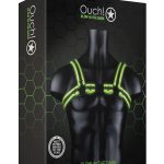 Bonded Leather Buckle Harness - Small/medium - Glow in the Dark