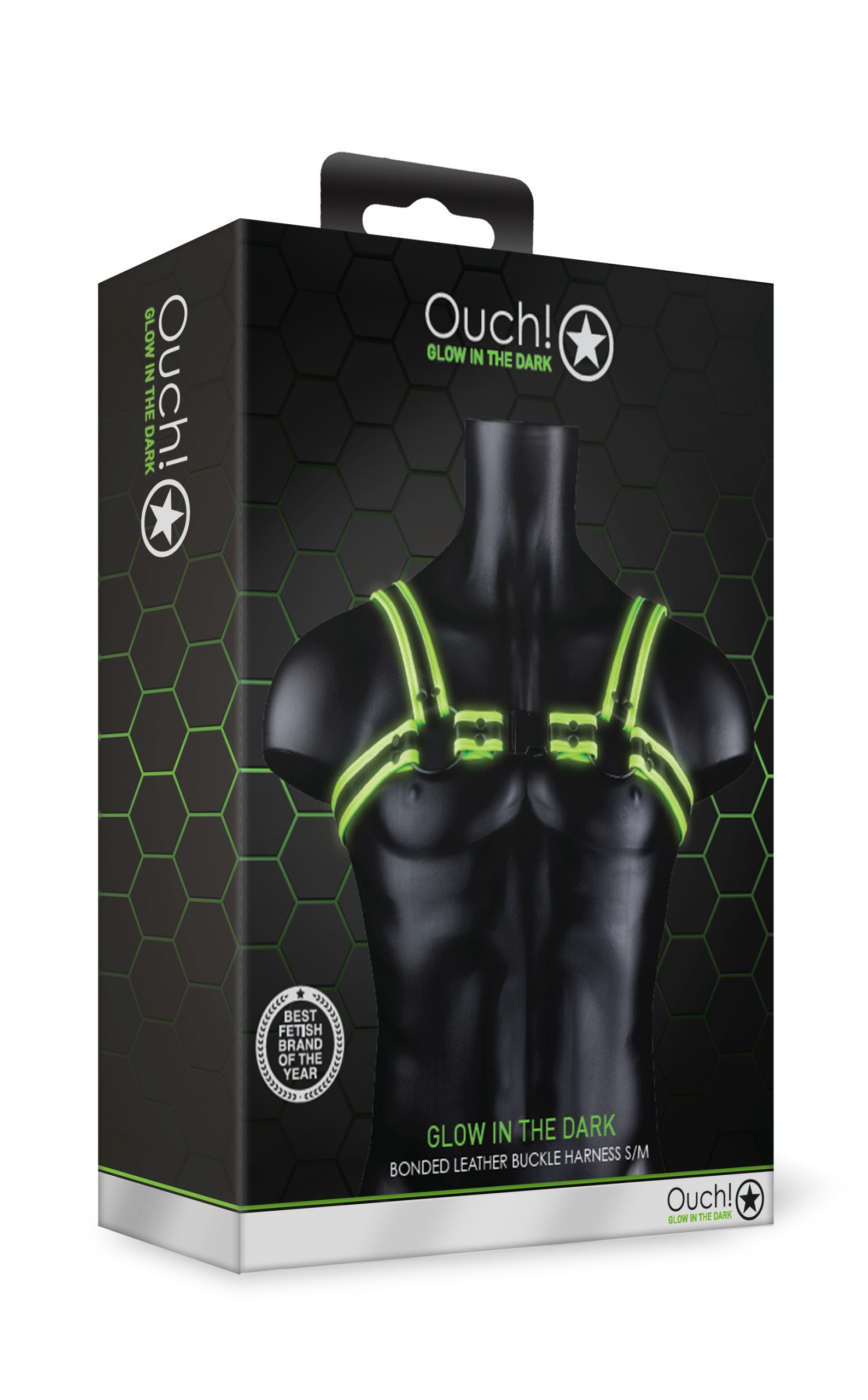 qGCV6Uchxhyw3ibREbDJ2zke1KFsHUbG Bonded Leather Buckle Harness - Small/medium - Glow in the Dark - Image 1