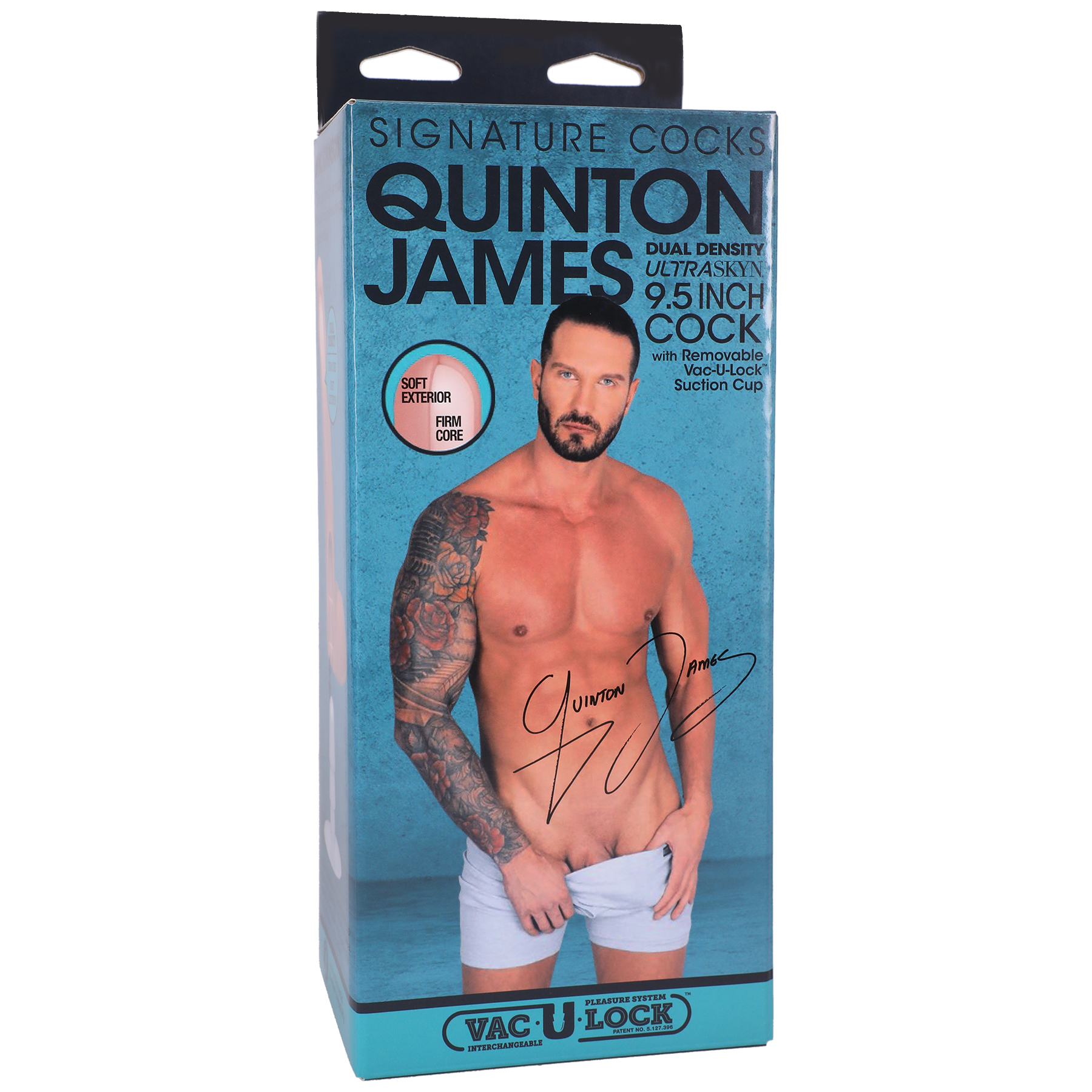 qKDcNehwUDT36jeyHWFGDVHCt6zsMJIt Signature Cocks - Quinton James - 9.5 Inch Ultraskyn Cock With Removable Vac-U-Lock Suction Cup - Image 1