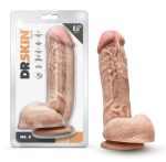 Dr. Skin - Mr. D - 8.5 Inch Dildo With Balls - Beige - Image 4