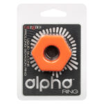 Alpha Liquid Silicone Prolong Sexagon Ring - Orange - Image 2