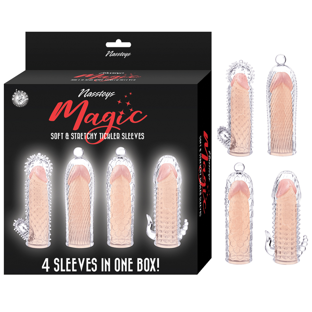 qenSXBhN Magic Soft and Stretchy Tickler Sleeves Kit - Clear - Image 1
