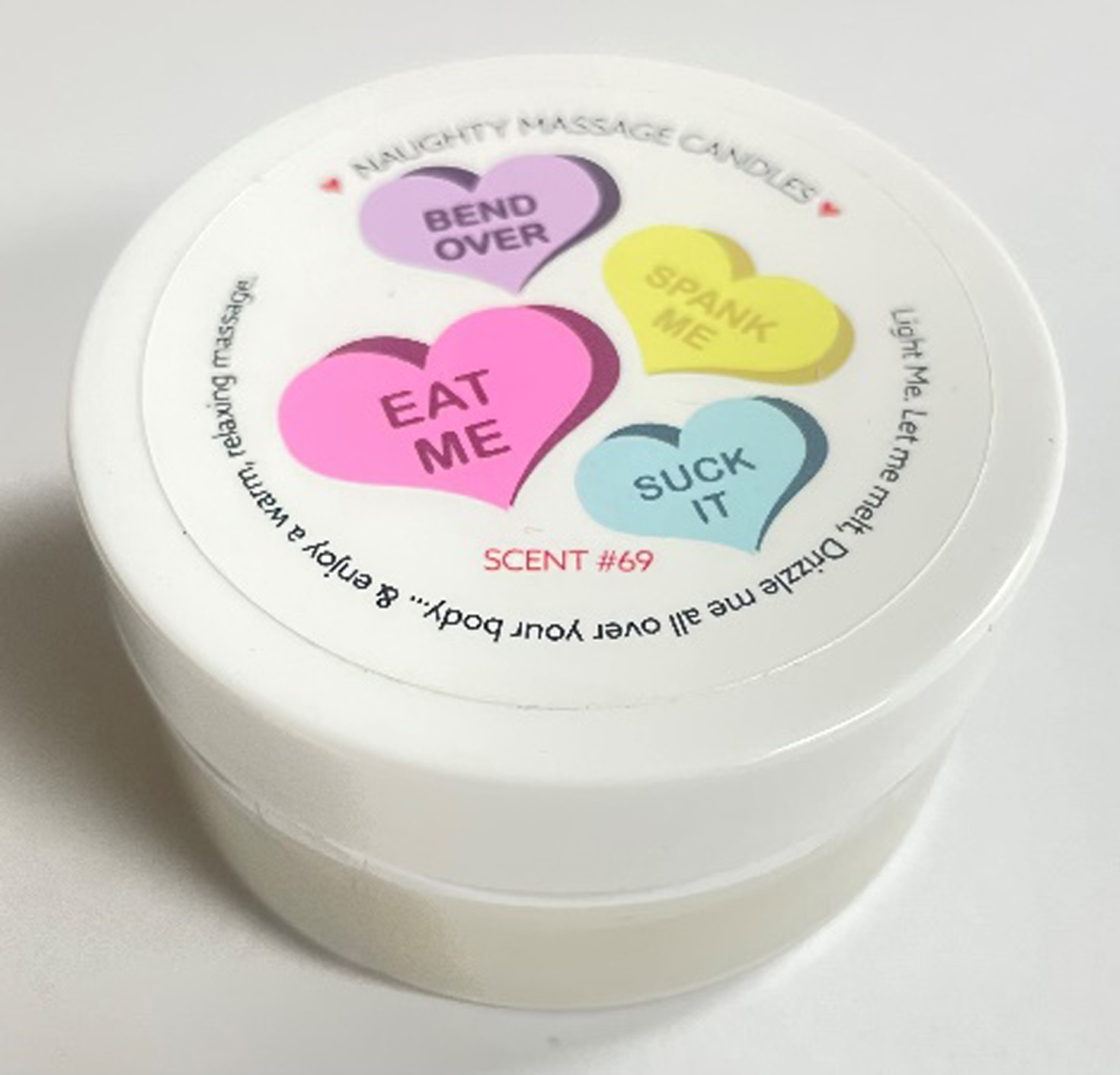 qn4uzbBRAEr6ugEFyDBAgFHTOV2Di3tO Vday Candy Heart Massage Candle - Madagascar Vanilla 1.7 Oz - Image 1