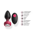 Eluxe Vibrating Clr Gem Rbyombre Plug Md With Remote - Image 7