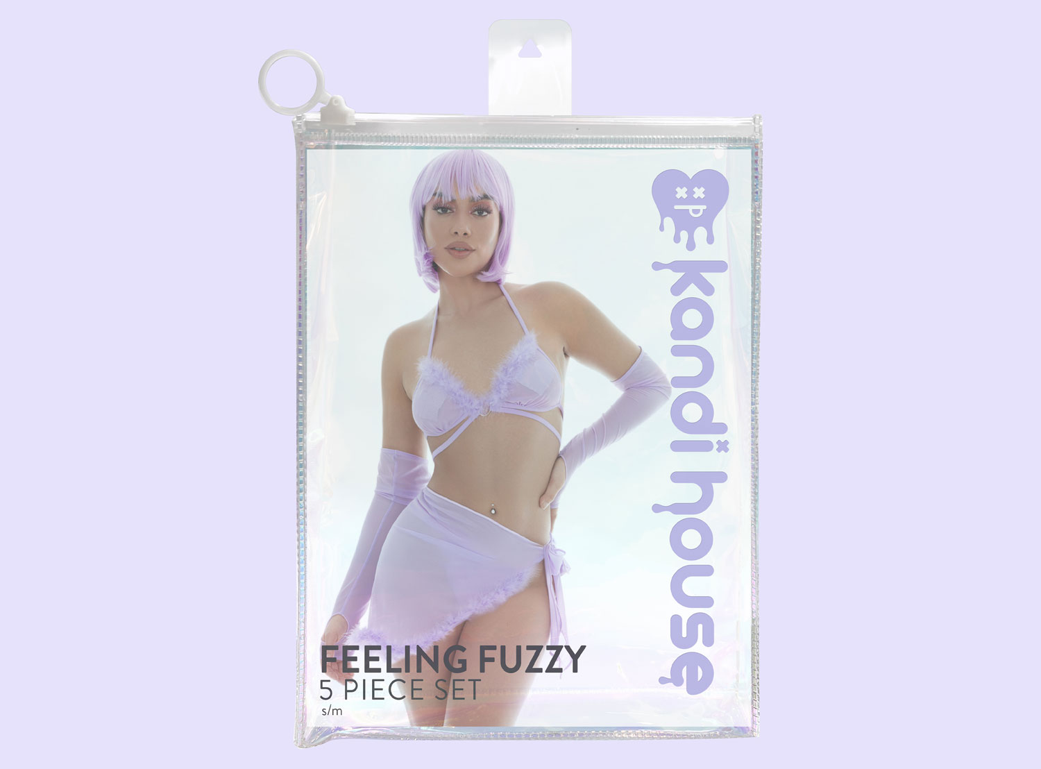 qnQp8Nym2DACoaAypb0w2AqvzCiF3iuz Feeling Fuzzy 5pc Set - Medium/large Lilac - Image 1