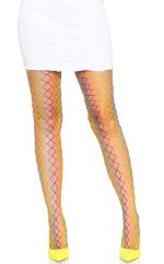 Ombre Rainbow Woven Net Tights - One Size - Rainbow - Image 2