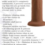 6 Inch Girthy Vibrating Dong - Dark