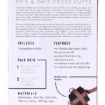eX's and Oh's Cross Cuffs