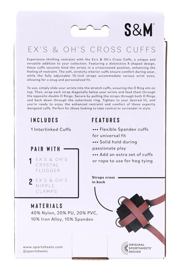 r2gMiqww eX's and Oh's Cross Cuffs - Image 1