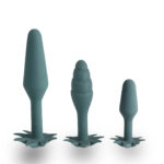 Doobies Pot Leaf Anal Trainer Silicone Set - Green - Image 3