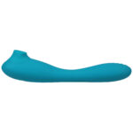 This Product Sucks - Sucking Clitoral Stimulator With Bendable G-Spot Vibrator - Teal - Image 2