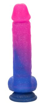 Naughty Bits Ombre Hombre XL Vibrating Dildo - - Pink/purple - Image 4