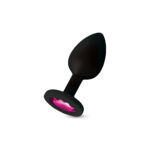 Gemma Pink Gem Black Silicone Plug - Medium - Image 7