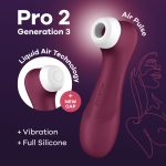 Satisfyer Pro 2 Generation 3 Liquid Air Technology - Red Wine - Image 5