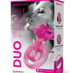 Bodywand Rechargeable Duo Ring With Clit Tickler - Pink