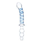 10 Inch Twister Dual-Ended Dildo - Clear/blue - Image 3