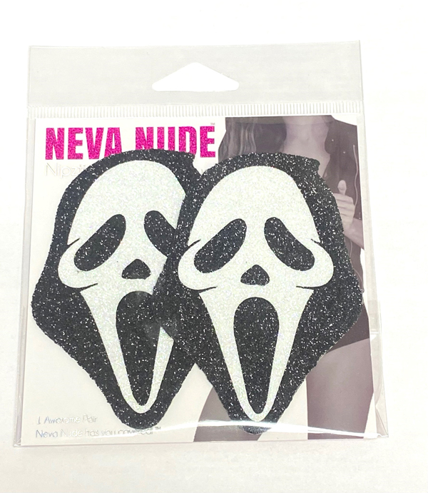 sZVVQQDH Scream Ghostface Halloween Pasties - Image 1
