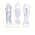 Icon Brands - Vibrating Sextenders 3-Pack - Clear - Image 2